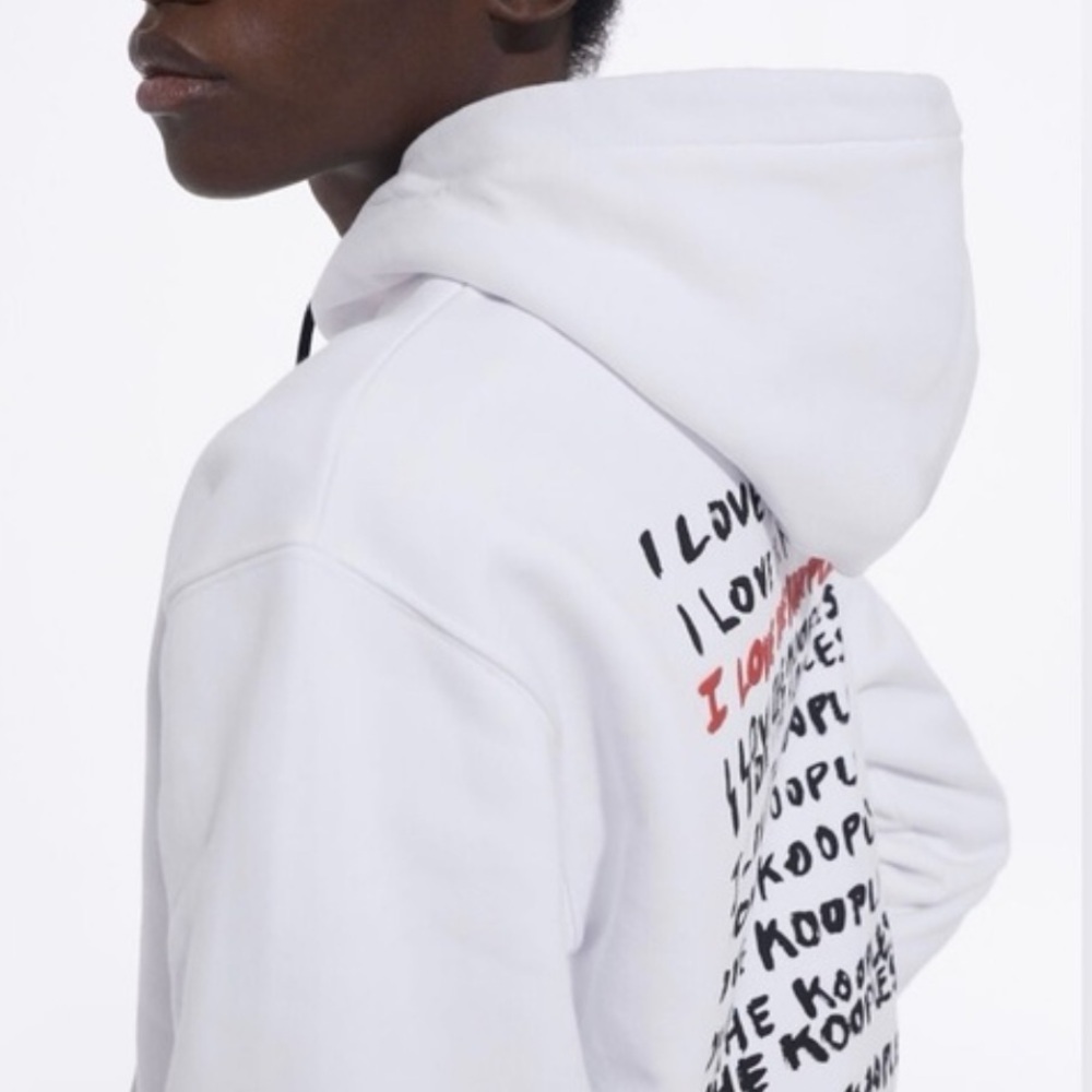 The Kooples RED White BLACK HOODIE *PURCHASED PARIS 2023 *PRICE FIRM KITH vans - Picture 3 of 7